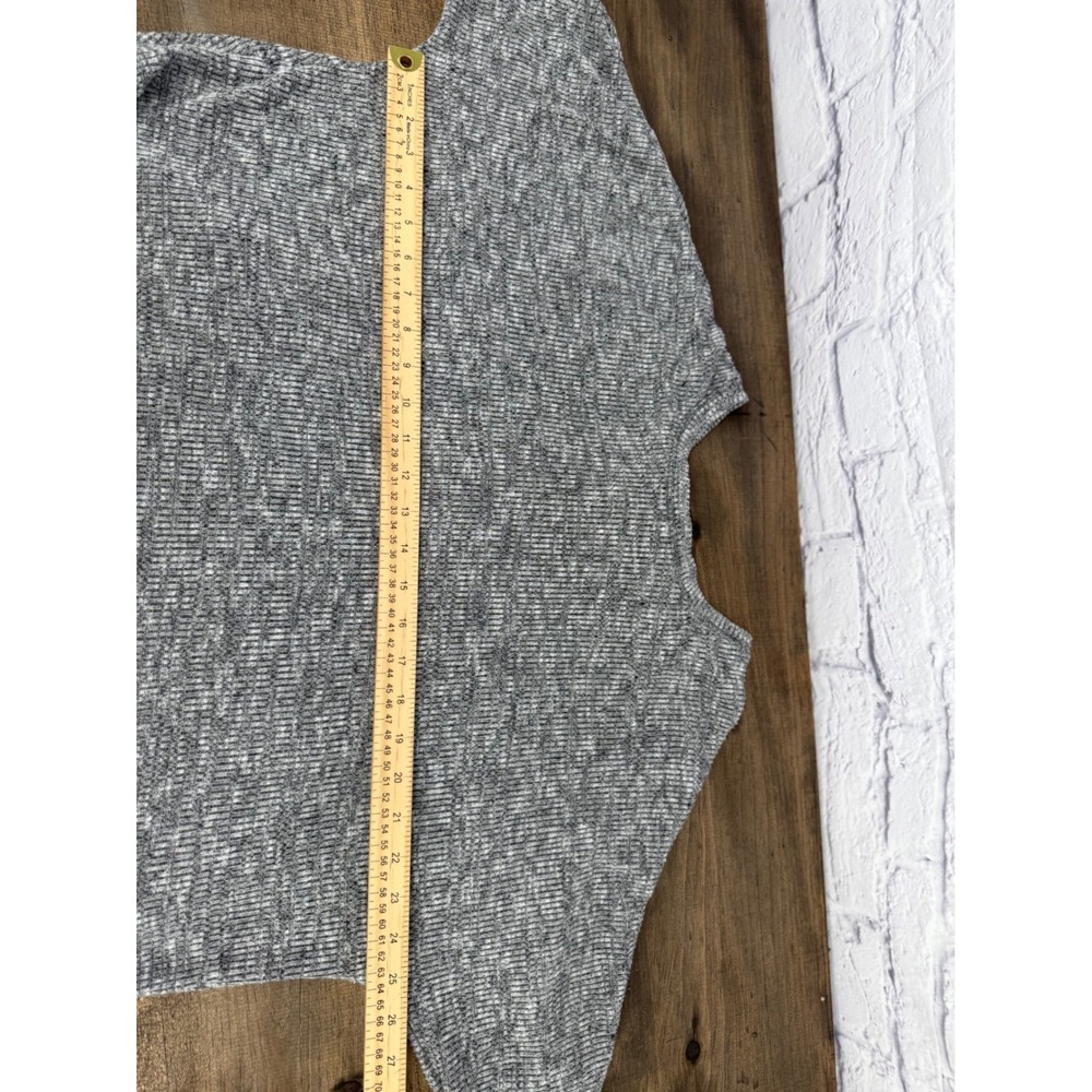 Matilda Jane Womens Gray Ribbed High Low Split Back Knit Top Size‎ Large - Picture 5 of 7